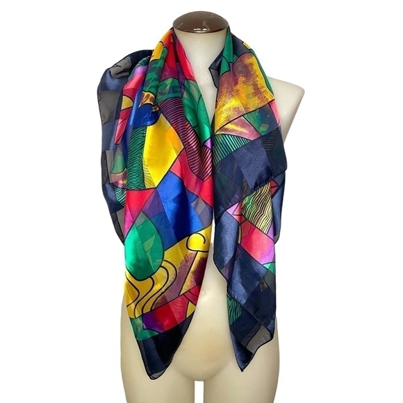 Vintage Picasso Scarf💙 - Picture 7 of 11